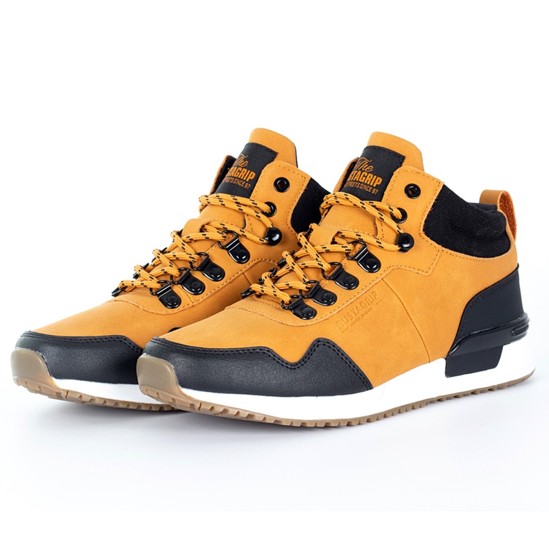 Pantofi din piele pentru barbati inalta camel Jogger Pro Bustagrip maro 1
