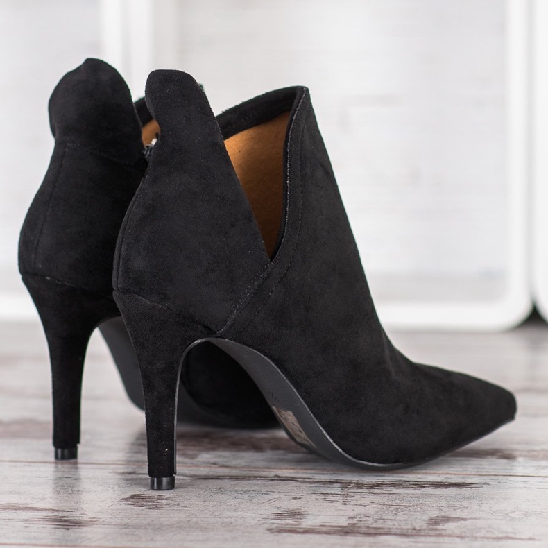 Bella Paris Cizme elegante pe toc înalt negru 1