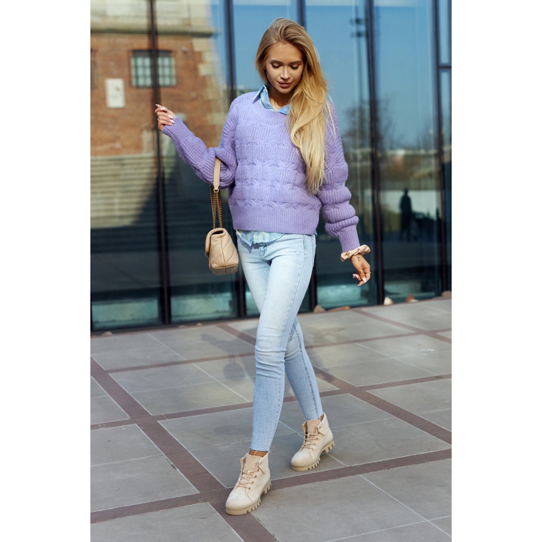 S.Barski Botine din piele intoarsa Trapper, bej deschis 4 S.Barski Botine din piele intoarsa Trapper, bej deschis 4