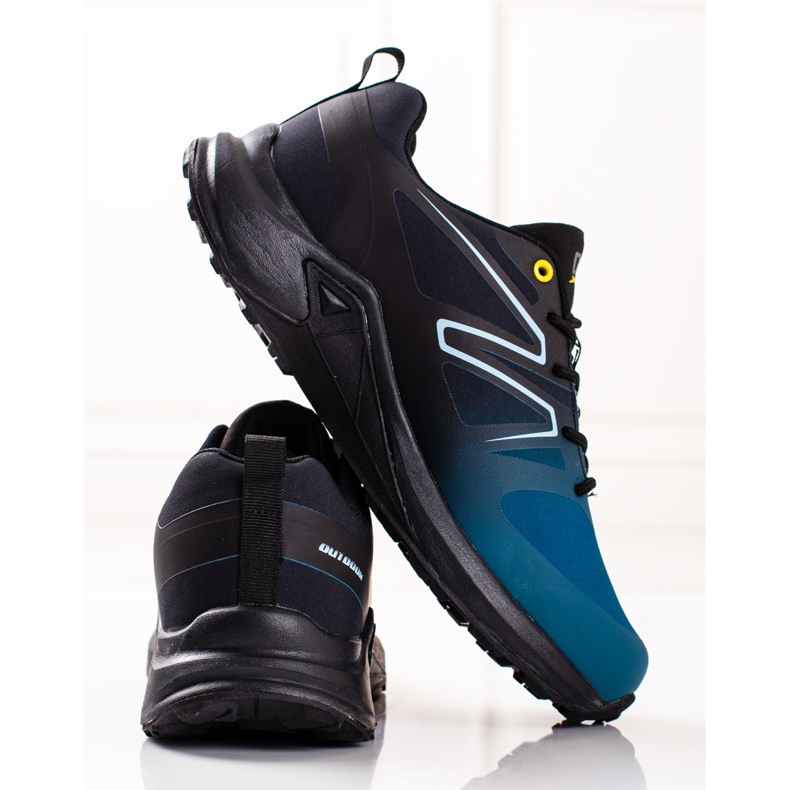 Pantofi sport pentru bărbați DK albastru Softshell negru 1