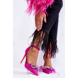 PS1 Pompe elegante pe un ac cu fundita Fuchsia Hettie roz 1