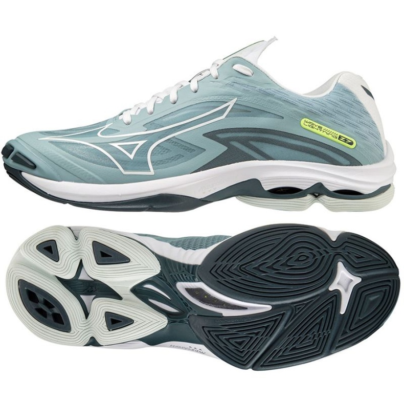 Pantofi de volei Mizuno Wave Lightning Z7 M V1GA220038 gri nuanțe de gri 1