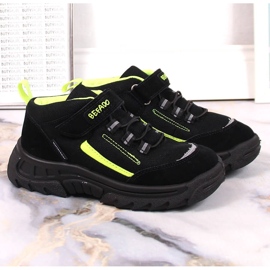 Pantofi de trekking inalti impermeabili pentru copii negri Befado 515X004 negru 2