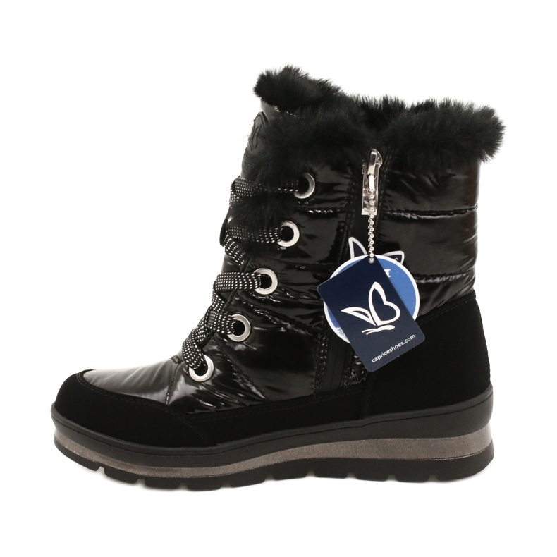 Cizme de zăpadă neagră pentru femei cu membrană Caprice 9-26226-29 019 negru 2
