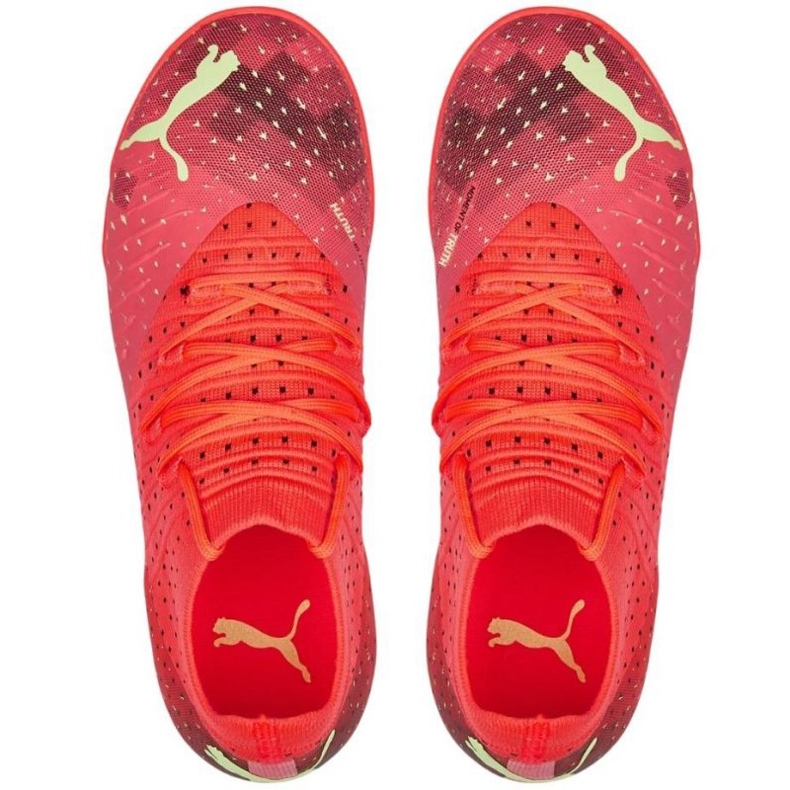 Ghete de fotbal Puma Future 3.4 It Jr 107013 03 roșu portocale si rosii 1