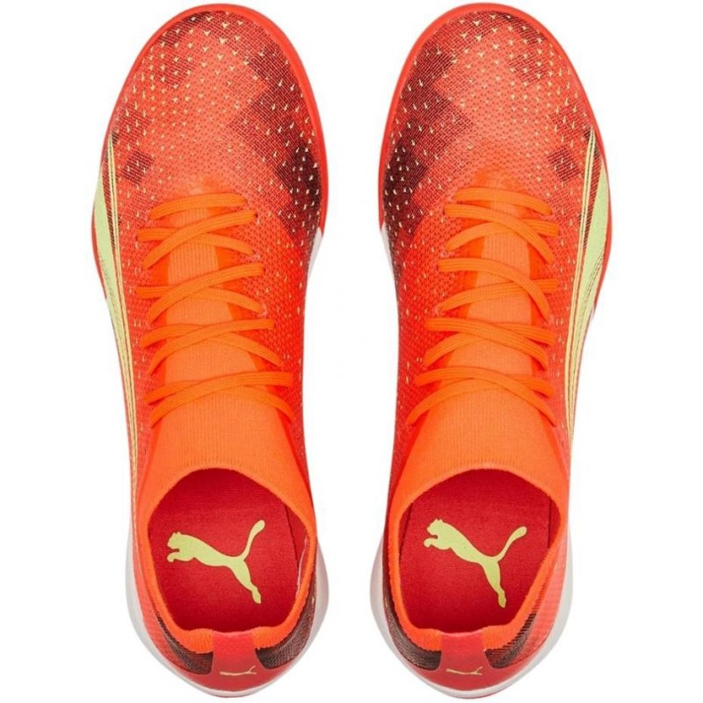 Pantofi de fotbal Puma Ultra Match Tt M 106903 03 roșu portocale si rosii 1