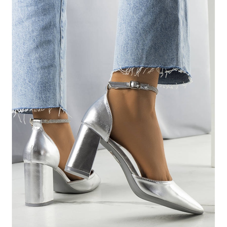 BM Pompe argintii cu zirconiu cubic Leighton 1