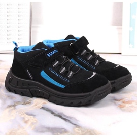 Befado Jr BEF37A pantofi de trekking înalți impermeabili negru 2
