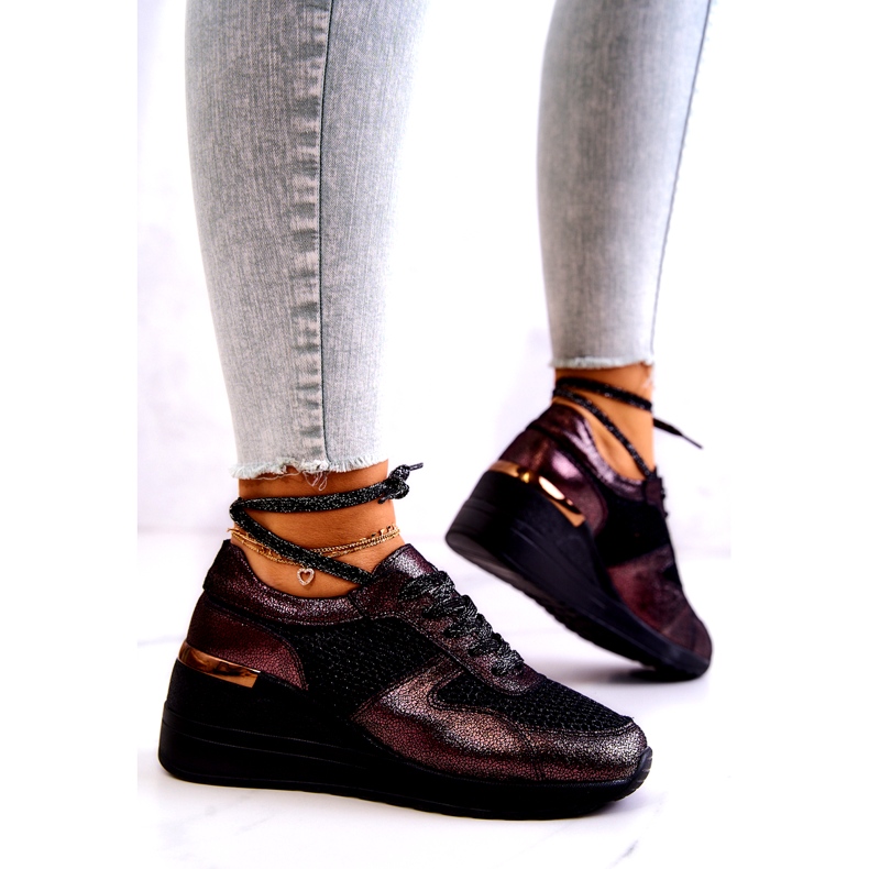 Pantofi Din Piele Cu Mesh S.Barski Negru 2