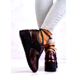 Pantofi Din Piele Cu Mesh S.Barski Negru 3 Pantofi Din Piele Cu Mesh S.Barski Negru 3