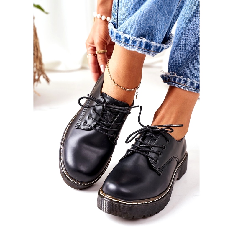 Pantofi Oxford din piele Big Star II274107 Negru 1