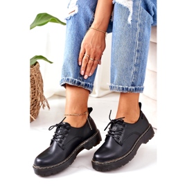 Pantofi Oxford din piele Big Star II274107 Negru 2