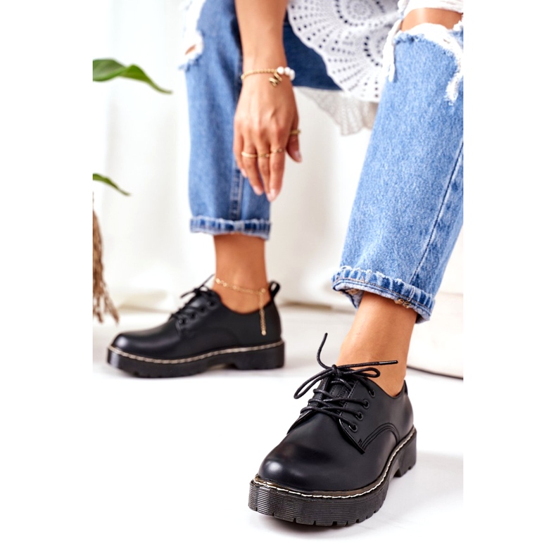 Pantofi Oxford din piele Big Star II274107 Negru 4