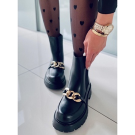 BM Cizme Chelsea înalte de damă Moby Black negru 1 BM Cizme Chelsea înalte de damă Moby Black negru 1