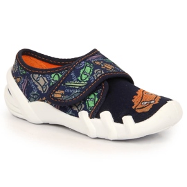 Papuci băieți cu velcro bleumarin Befado 273Y345 grenadă 2