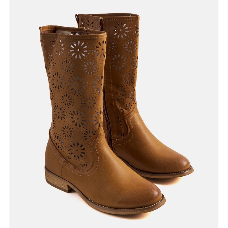 PA1 Cizme de copii maro Bitsis 1