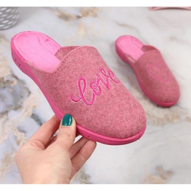 Papuci de casă fete alunecare roz Befado 707Y428 2