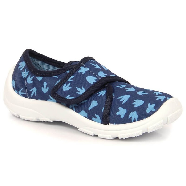 Befado Jr BEF39 papuci velcro pentru gradinita albastru 2