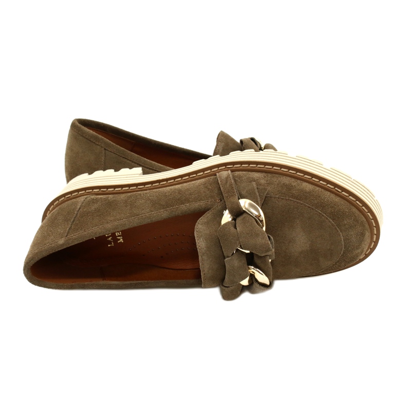 Pantofi pentru femei cu ornament ornamental Laura Messi 2523 Green verde 4