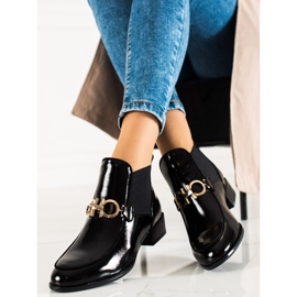 W. Potocki Cizme elegante Potocki cu slip-on negru 1