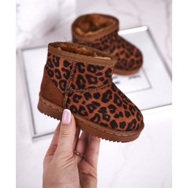 Cizme de zăpadă pentru copii pentru copii Pantherka Gooby maro 2
