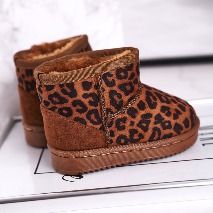 Cizme de zăpadă pentru copii pentru copii Pantherka Gooby maro 1