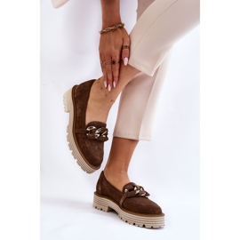 Pantofi dama de piele intoarsa Laura Messi 2523 verde 2