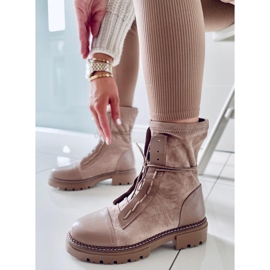 BM Cizme de lucru dama Cyrus Khaki bej 1