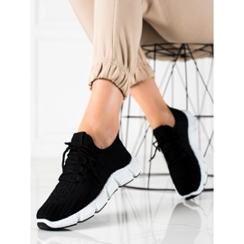 SHELOVET Adidași sport negri negru 1