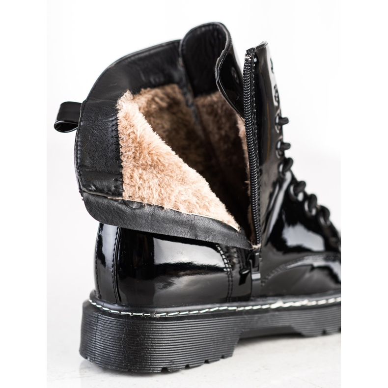 SHELOVET Cizme negre la modă negru 1