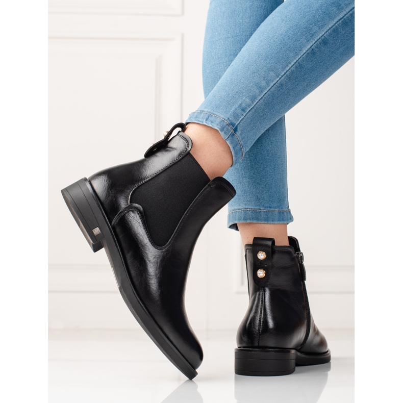 W. Potocki Cizme Jodhpur dama cu izolatie Potocki neagra negru 1 W. Potocki Cizme Jodhpur dama cu izolatie Potocki neagra negru 1