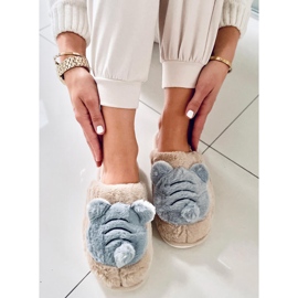 PA1 Papuci de damă Bej perlat 1