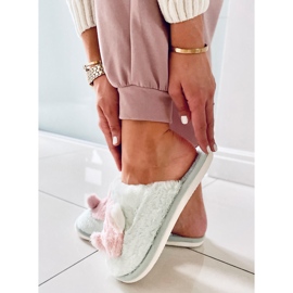 PA1 Papuci dama Pearl Mint verde roz 2