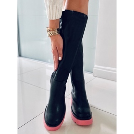 PA1 Cizme cu talpa colorata de la Woods BLACK/PEACHPUFF negru 1