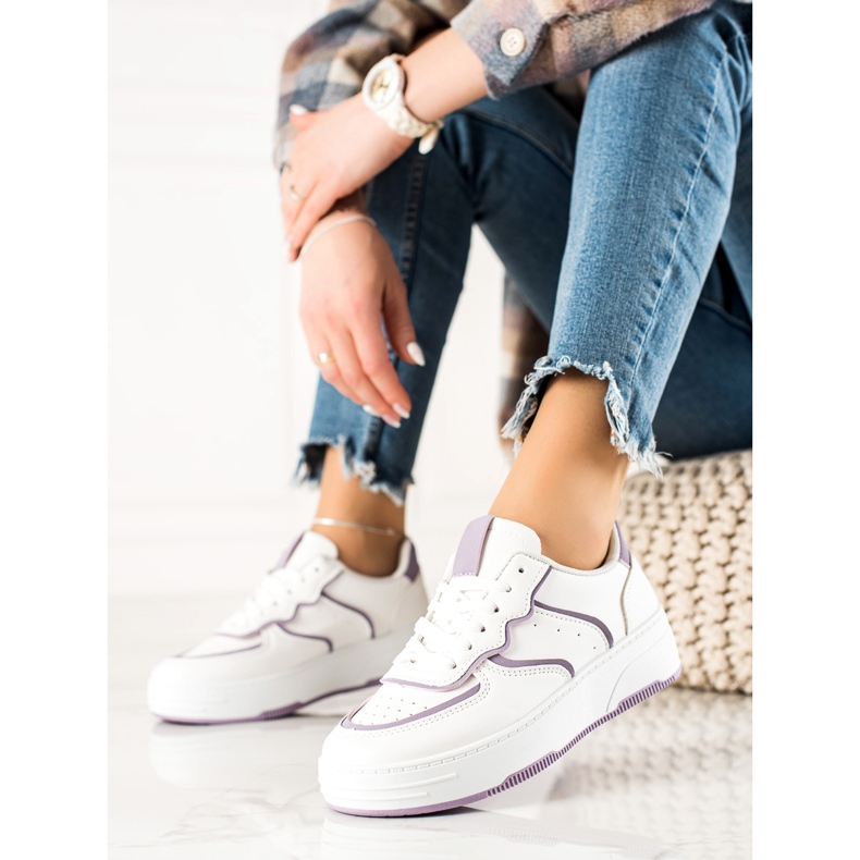 Weide Pantofi comozi casual alb 1