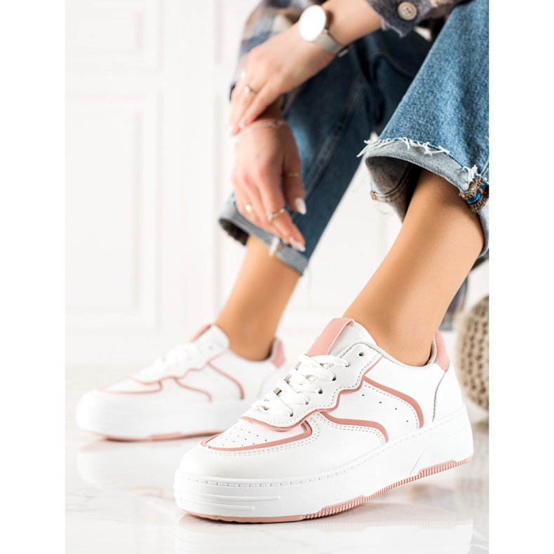 Weide Pantofi comozi casual alb 1