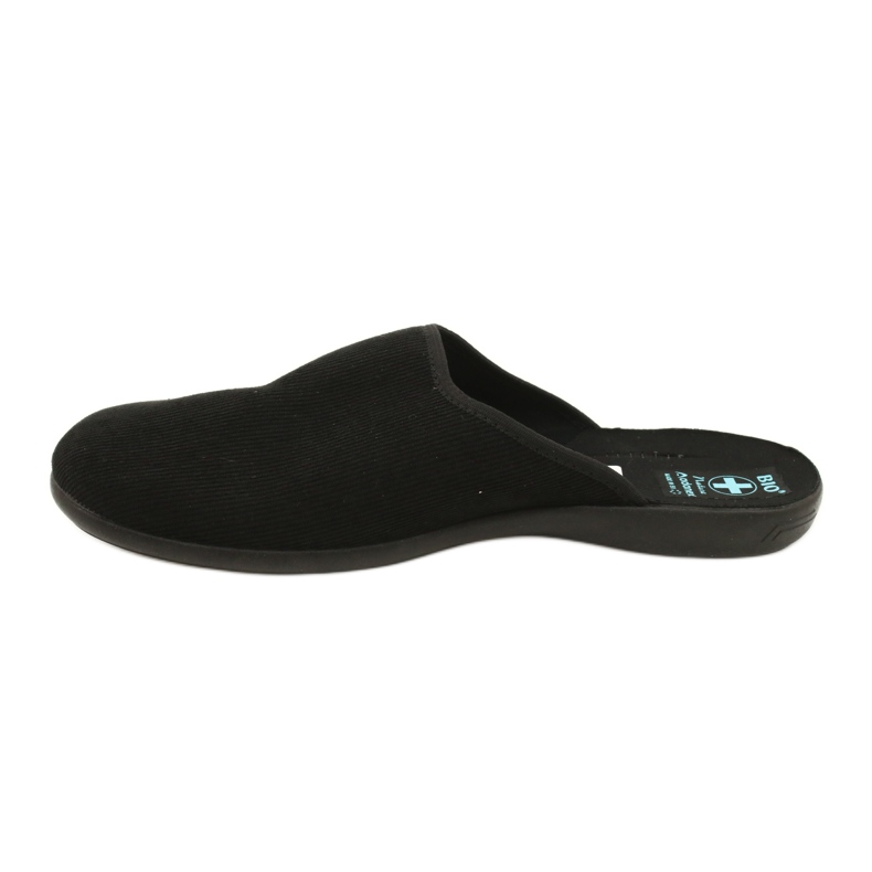 Papuci bărbați din velur Adanex negru 2 Papuci bărbați din velur Adanex negru 2