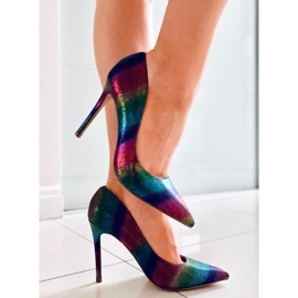 PA1 Pompe irizante Halsey Colorful pentru femei violet albastru roz multicolor verde 1
