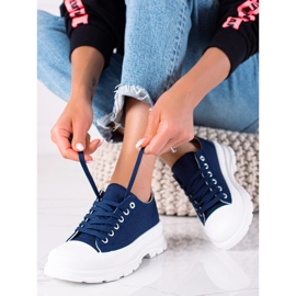 SHELOVET Adidași de damă bleumarin albastru 1