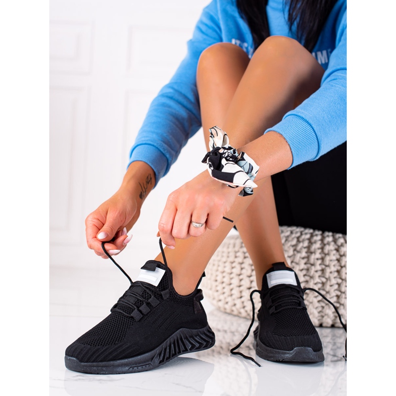 SHELOVET Pantofi sport negri negru 1