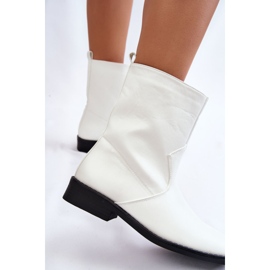PA1 Cizme de damă calde cu slip-on alb Calan 4