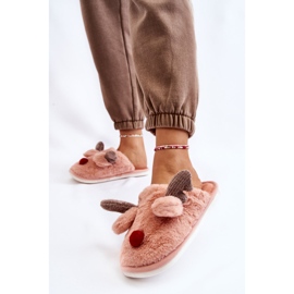 PA1 Papuci De Dama Cu Blana Si Ren Roz Sopya 2 PA1 Papuci De Dama Cu Blana Si Ren Roz Sopya 2