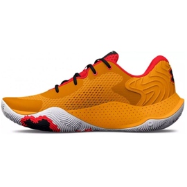 Pantofi de baschet Under Armour Spawn 4 M 3024971 800 multicolor portocale si rosii 1