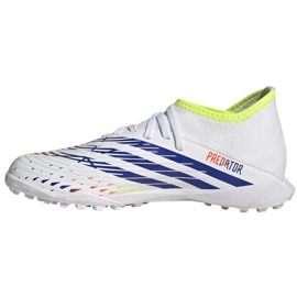 Pantofi de fotbal Adidas Predator Edge.3 Tf Jr GV8502 alb alb 1