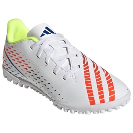 Pantofi de fotbal Adidas Predator Edge.4 V Tf Jr GV8496 alb alb 3