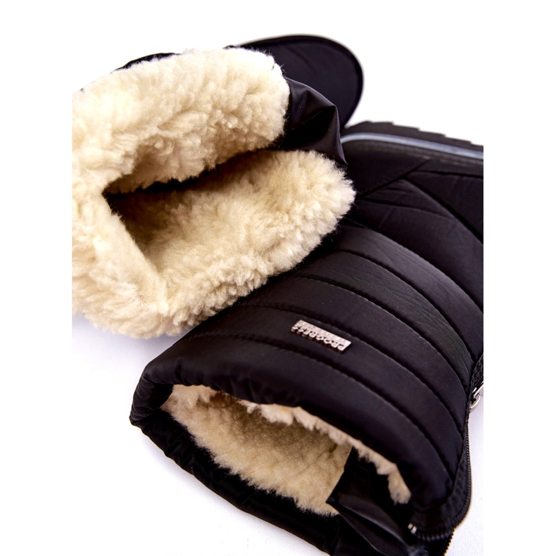 Cizme de zăpadă ușoare, izolate, pentru damă, Progress PROGJ-22-129 Negru 5