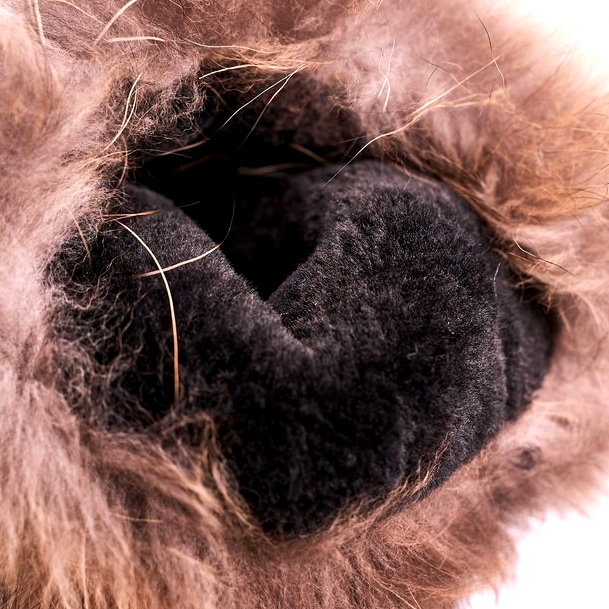 Cizme de zăpadă pentru femei izolate cu pielea de blană din piele de piele neagră negru 4