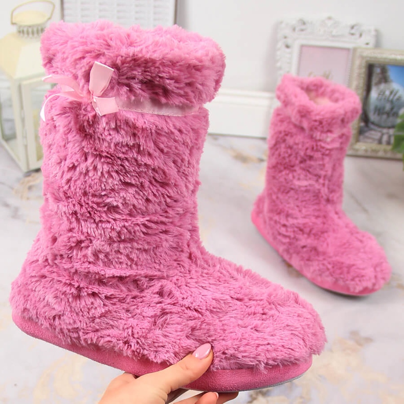 BM Papuci de damă înalți izolați, roz Stella 1