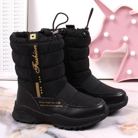 Cizme de zapada izolate cu lana de oaie Miss Jr EVE391 negru 2