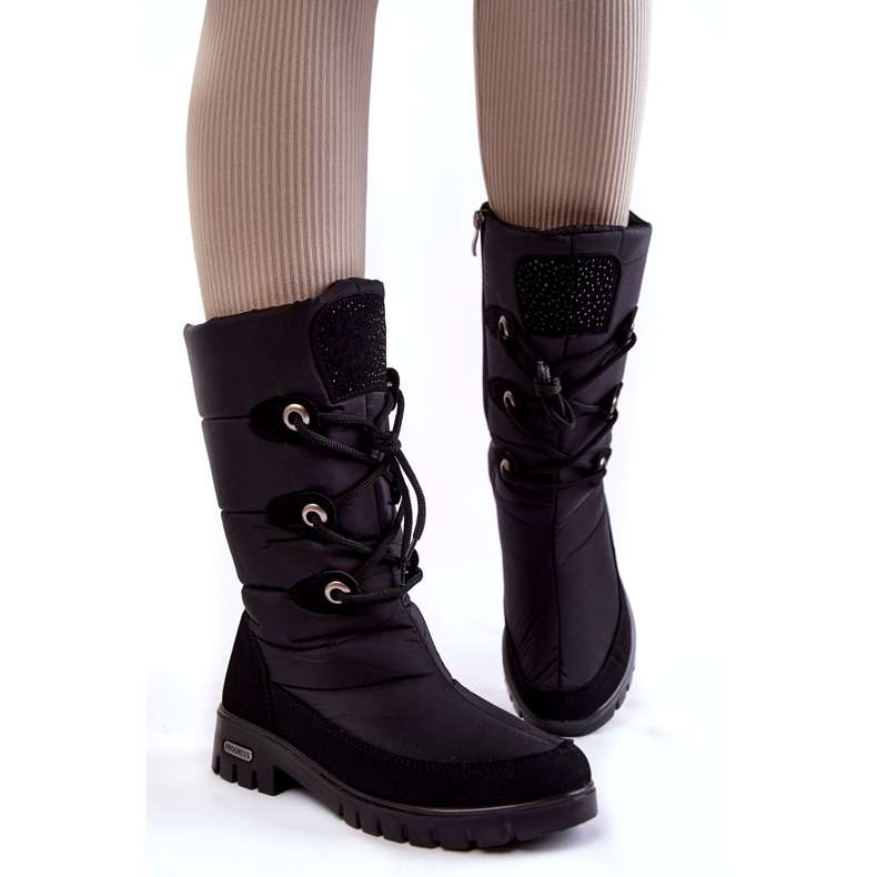 Cizme de zăpadă înalte și calde Progress PROGJ-20-07 Negru 5